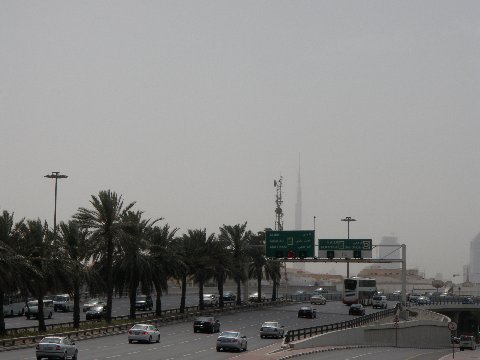 Burj Dubai from Al Maktoum Bridge