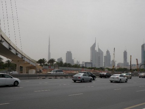 Burj Dubai from Sheikh Zayeed Road again