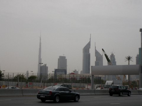 Burj Dubai from Sheikh Zayeed Road one more time