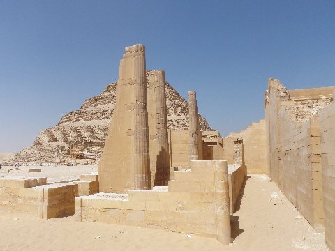 Columns in Step Pyramid Temple