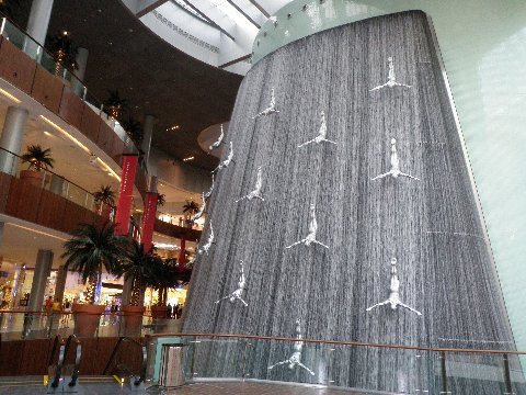 Dubai Mall Waterfall