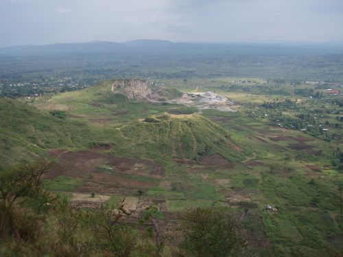 View from top of Tororo looking west